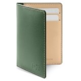DailyObjects Hunter Green Log Bi-Fold Wallet | Compact and Travel Friendly Structure | Durable, Contemporary, and Sophisticated | Premium Pebbled Leather | Manufactured in India | for Men