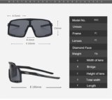 AUGEN By Visions India Sports Mirrored Wraparound Sunglasses for Cycling Cricket Riding Trekking Full Coverage UV 400 Protection Abstract Unisex Sunglasses Large Size (155)