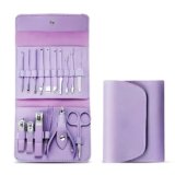 Stainless Steel Professional Manicure Set Nail Cutter For Women Nail Luxury Grooming Kit Manicure Pedicure Kit For Women Nail Acne Remover needle (16 IN 1 Manicure Set)