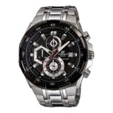 Casio Edifice EFR-539D-1AVUDF Analog Black Dial Men Watch Silver Metal Strap (EX191)