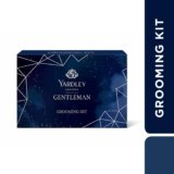 Yardley London Gentleman Luxury Grooming Kit For Men With Classic Activated Charcoal Soap, Elegance Lather Shaving Cream, After Shave Lotion, Shaving Brush, and Classic Body Deodorant Spray| Elite Gift Collection For Men|Premium and Long Lasting Fragrance