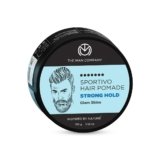The Man Company Sportivo Stronghold Hair Styling Pomade Wax for Men | Stylish Glossy Finish Hair Volumizer | Non Sticky – 100gm