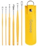 ETSAP The Force Behind Your Health Ear Cleaning Kit Steel Ear Cleaner Reusable Ear Wax Remover Tool Kit Set With Storage Pack, Ear Curette Cleaner And Spring Ear Buds Cleaner 6 Pcs Set (MULTICOLOUR)