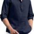 Urbano Fashion Men’s Printed Full Sleeve Slim Fit Cotton T-Shirt