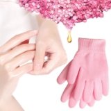Soft Moisturizing Winter Care Gel Spa Gloves for Repairing and Softening Dry Cracked Hand Skins, Gel Lining Infused with Essential Oils and Vitamin