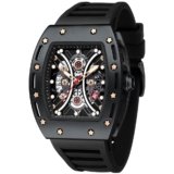 MF MINI FOCUS Watch Wristwatch Fashion Hollow Big Dial Luminous Waterproof Sport Analog Quartz Business Mens Watches Silicon Strap Dress Watch