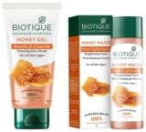 Biotique Bio Honey Gel Refreshing Foaming Face Wash, 150ml And Biotique Bio Honey Water Clarifying Toner, 120ml