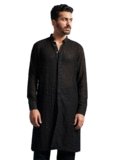 VASTRAMAY Men’s Georgette Kurta || Embroidered Georgette Stylish Kurta For Men || Ethnic Wear for Festivals, Weddings