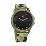 Fastrack Tees Wanderlust Quartz Analog Black Dial Silicone Strap Watch for Unisex-38024PP71W/NT38024PP71W