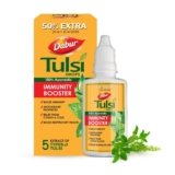 Dabur Tulsi Drops : 30ml (20ml + 10ml Free) | Contains Extracts of 5 Rare Tulsi | Boosts Immunity | Cough And Cold Relief | 100% Ayurvedic | Builds Respiratory Health