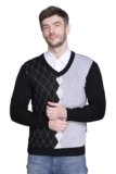 VENATORIA V Neck Wool Fullsleeve Pullover Sweaters for Men Winter