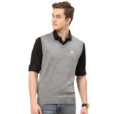 Monte Carlo Mens Solid V Neck Sleeveless Sweater (1240521SL)