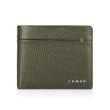 Cross Genuine Leather Wallets for Men | Gents Purse with 4 Card Slots, 2 Slip-in Pockets, 2 Currency Compartments, 1 Coin Pocket – Khaki