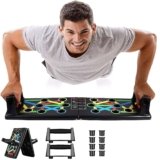 Shopeleven Pushup Board, 15 in-1 Multipurpose Push Up Board for Men push-up bar, push-up stand, gym equipment for men, exceeding equipment, chest workout equipment, Fitness Training, Exercise (Pack of 1)