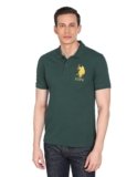 U.S. POLO ASSN. Men’s Number Pique Slim Fit Solid Polo Shirt