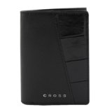 Cross Seneca men’s Leather Tri-Fold Wallet -Black