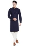 DIVISIVE Men’s Sequince Embroidered Cotton Blend Slim Fit Kurta Pyjama Set