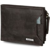 RIGOHILL Coffee Brown Leather Wallet for Men | RFID Blocking Mens Wallet | Wallets Men Leather