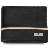 HORNBULL Denial Black/Cream Leather Wallet for Men | Wallets Men with RFID Blocking | Mens Wallet