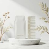 AROLDO Premium Acetate Wide Teeth Combs with PU Pouch – Eco-Friendly | Anti-Static & Durable | Ideal for All Hair Types | Gentle Detangling | Frizz Control | Scalp Stimulation & Smooth Styling | Reduces hair breakage and spilt ends | Everyday Hair Care