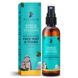 Pilgrim Korean Beauty White Lotus Refreshing Face Mist & Toner | Toner for glowing skin | Alcohol-Free Mist & toner for open pores Tightening | Korean skin care products | Women & Men | 100 ml