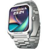 Fastrack Limitless FS2 Classic Smart Watch, 1.83” TFT Display, 240 * 284 Pixel Resolution, SingleSync BT Calling, AI Voice Assistant, 100+ Sports Modes & Smartwatch Faces, IP68 (Silver)