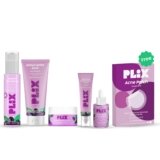 PLIX – THE PLANT FIX The Plan Fix | Jamun Active Acne Regime For Unisex, 2% Salicylic Acid Toner, Serum, Facewash, Moisturizer, & Gel With Free Acne Patch