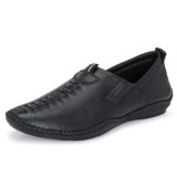 Blue Leather By Centrino Genuine Leather Men’s Formal Slip on Loafers |Comfort Trendy Non Lace-Up Design |Flexible Mocassins |Leather with Anti-Skid Sole |Perfect for Walking & Business Work (3995)