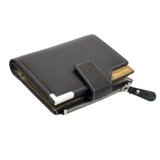 Storite 13 Pocket Large Pu Leather Credit Debit Zipper Card Holder Wallet Coin Purse for Men & Women – (12 x 9.5 X 3 cm, Dark Brown)