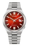 Citizen Stainless Steel Mens Automatic Gents Analog Watch – Tsuyosa Collection – Nj0150-56W, Dial-Color:Red, Band Color:Silver