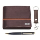 HORNBULL Denial Brown Mens Leather Wallet | Leather Wallet for Mens & Valentine Gift Hamper (PNMW151)