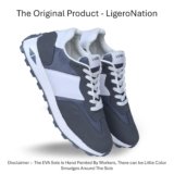 Ligero Speed Run Ultra Lite Sports Running,Walking & Gym Shoes Lightweight Extra Jump Casual Sneaker Lace-Up Shoes for Men’s & Boy’s – White, Grey