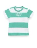 U.S. POLO ASSN. Boys Cotton Striped Regular Fit T-Shirt