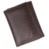 HORNBULL Men’s Brown Tri Fold Genuine Leather Wallet for Men | Branded Mens Wallet with RFID Blocking | Classic Design Gift Wallet for Mens and Boys