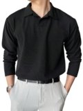 Leriya Fashion Men Polo T-Shirt Best Black Men T-Shirt