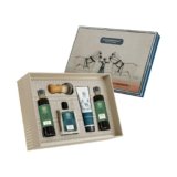 Forest Essentials Gentlemen’s Gift Box | Luxuriously Scented Sandalwood & Orange Peel Gift Set for Men with Face Wash, Shaving Cream, After Shave Spray & Facial Moisturizer | Birthday & Anniversary Gift for Him | 5 Piece Gift Set