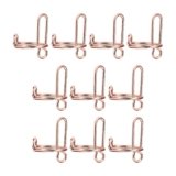 10 Pieces Fingernail Rings Removable Nail Art Decoration Halal Nail Rings Set Rose Gold|Filer for Nail Repair, Nail Care Tool, Nail Scissors, Luxury Grooming Kit, Nail Glitter|