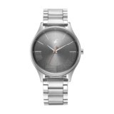 Fastrack Men Stunners Quartz Analog Grey Dial Metal Strap Watch for Guys-NR3291SM01/NT3291SM01