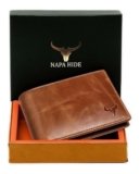 NAPA HIDE Leather Wallet for Men I Handcrafted I Credit/Debit Card Slots I 2 Currency Compartments I 2 Secret Compartments