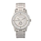 Fastrack Mens Go Skate Quartz Analog with Day and Date White Dial Stainless Steel Strap Watch for Guys-NS3215SM01/NT3215SM01