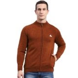 Monte Carlo Mens Solid Stand Collar Full Sleeve Pullover (1240534FZ)