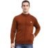 Kvetoo Men High Neck Zipper Full Sleeve Woolen Winter Sweater