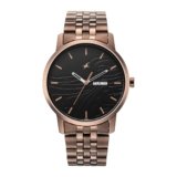 Fastrack Urban Camo Black Dial Copper Brown Stainless Steel Watch for Guys – NT3295QM01