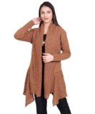 WOOLVALLEY Women Winter Designer Woolen Sweater Plain Shrug Cardigan (Freesize)