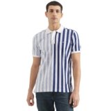 UNITED COLORS OF BENETTON Relaxed Fit Polo Neck Striped T-Shirt