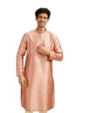 DIWAS BY MANYAVAR Men’s Art Silk Jacquard Weave Kurta (1pc)