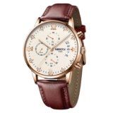 NIBOSI Watch for Men Fashion Business Men Watches Ultra-Thin Waterproof Chronograph Quartz Watches with Stainless Steel Band