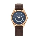 Titan Lagan Blue Dial Analog Leather Strap Watch for Men-NS1713WL01/NT1713WL01