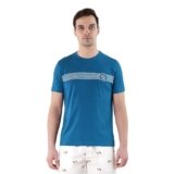 U.S. POLO ASSN. Men’s Cotton Regular Fit Tri Blend Brand Stripe LE005 Lounge T-Shirt (Pack of 1)