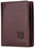 Contacts Men’s Genuine Leather Wallet | RFID Blocking Wallet for Men| Up to 15 Card Slots & 1 ID Window | Large Capacity Can Hold 50 Currency Notes (Brown)